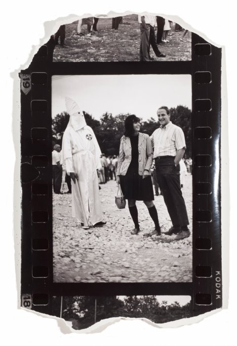 Black and white photograph, multiple frames