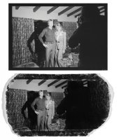 Black and white photo: Photographing Don and Julie