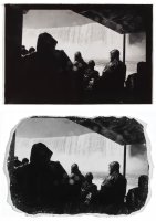 Black and white photo: Niagra Falls