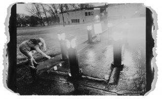 Black and white photograph